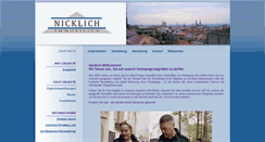 Desktop Screenshot of nicklich-immobilien.de